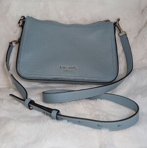 Kate Spade Blue/Mint Medium Hudson Convertible Crossbody Bag